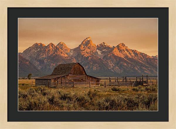 Teton Range At Golden Hour
