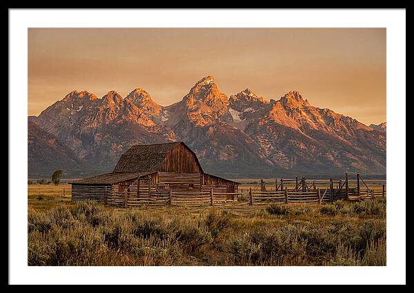 Teton Range At Golden Hour