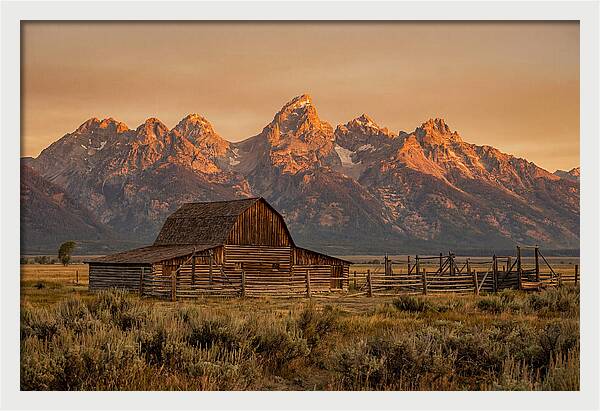 Teton Range At Golden Hour