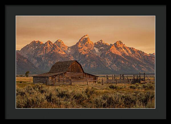 Teton Range At Golden Hour