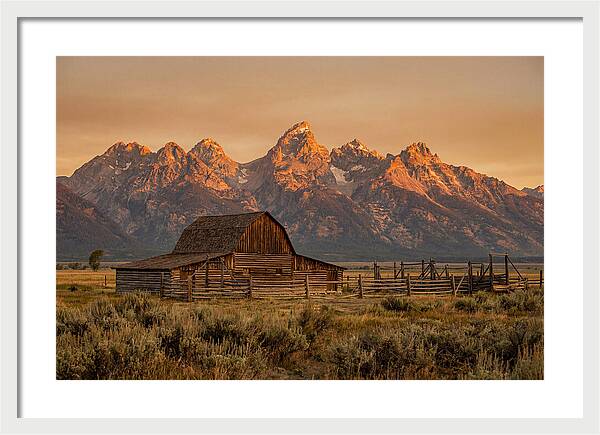 Teton Range At Golden Hour