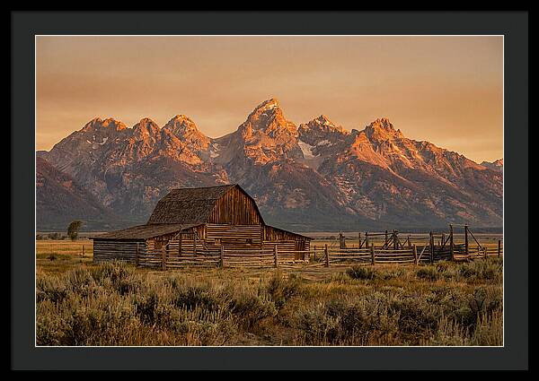 Teton Range At Golden Hour
