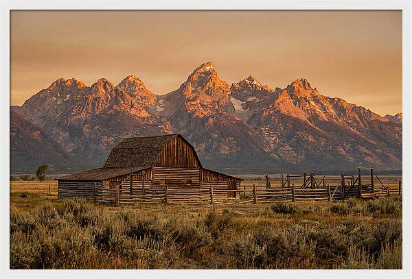 Teton Range At Golden Hour