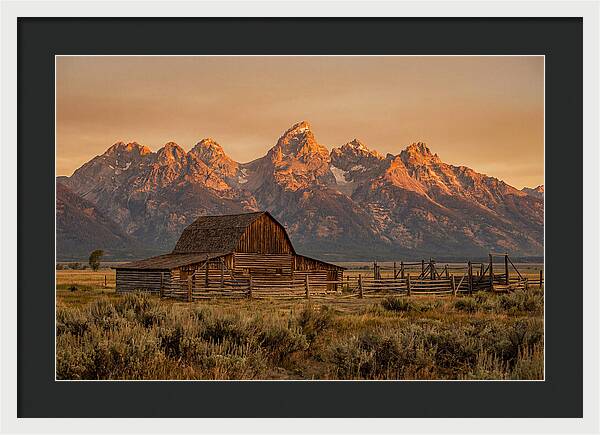 Teton Range At Golden Hour
