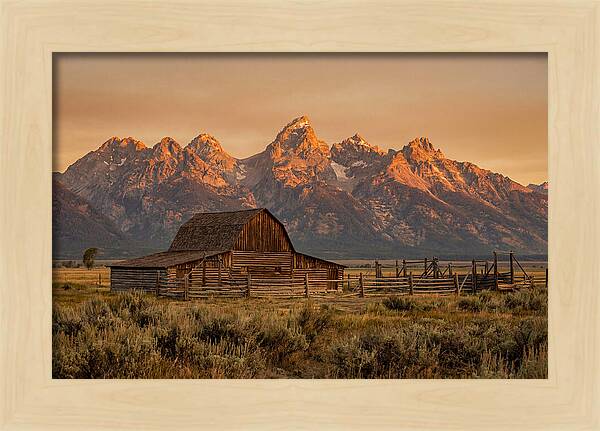 Teton Range At Golden Hour