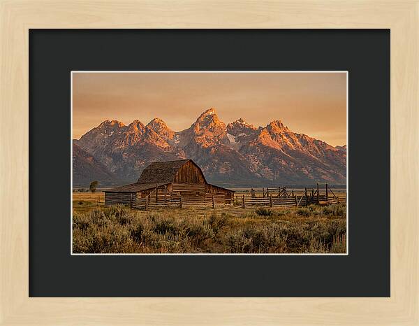 Teton Range At Golden Hour