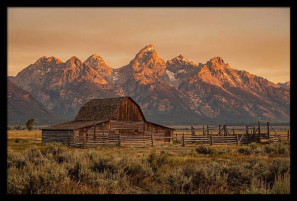 Teton Range At Golden Hour