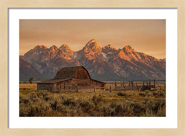 Teton Range At Golden Hour