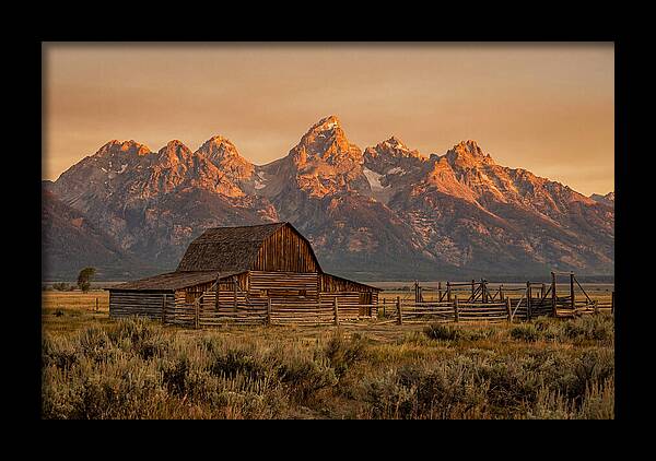 Teton Range At Golden Hour