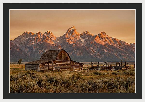 Teton Range At Golden Hour