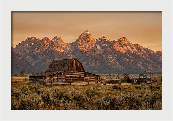 Teton Range At Golden Hour