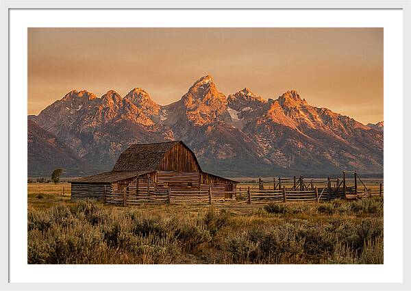 Teton Range At Golden Hour