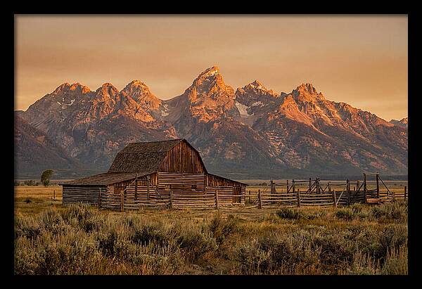 Teton Range At Golden Hour