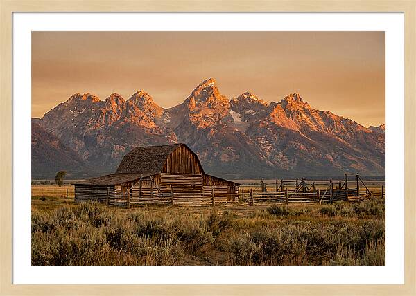 Teton Range At Golden Hour