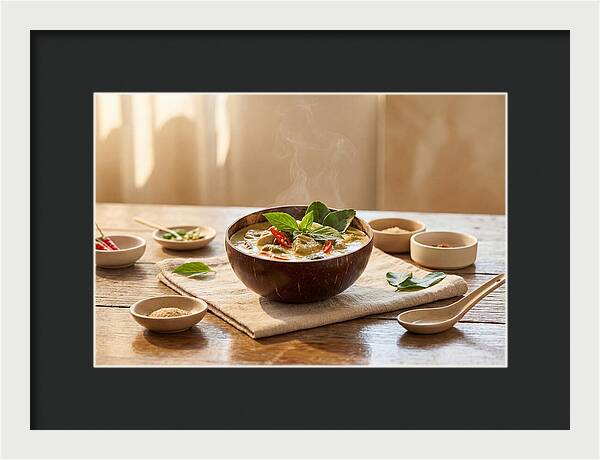 Thai Curry In Coconut Bowl