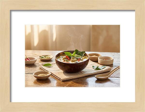 Thai Curry In Coconut Bowl