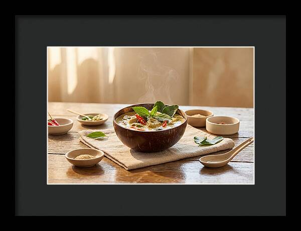 Thai Curry In Coconut Bowl