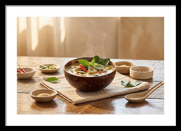 Thai Curry In Coconut Bowl