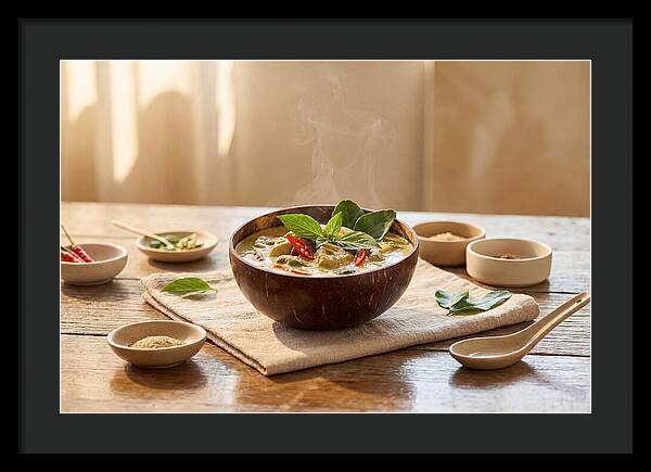 Thai Curry In Coconut Bowl