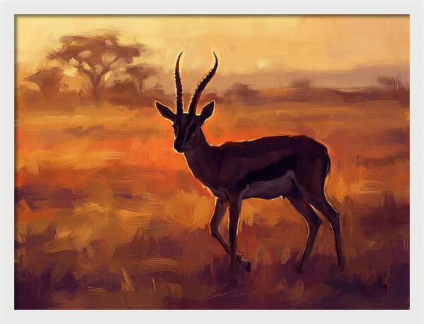 Thomson Gazelle At Dusk