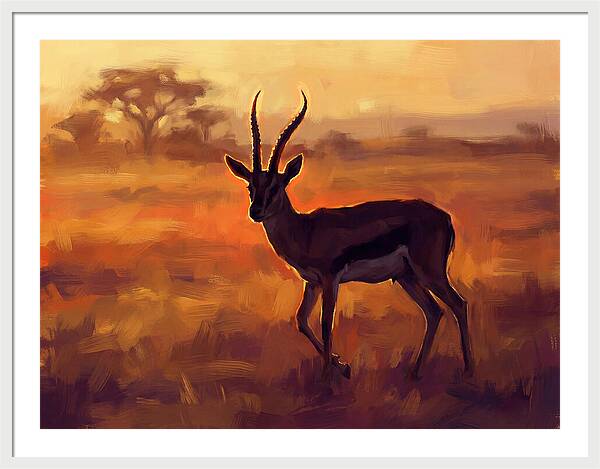 Thomson Gazelle At Dusk