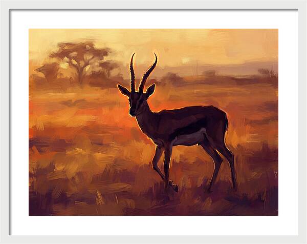 Thomson Gazelle At Dusk