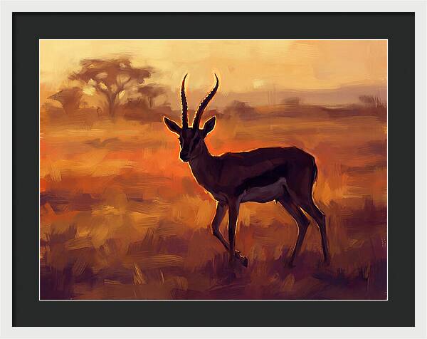 Thomson Gazelle At Dusk