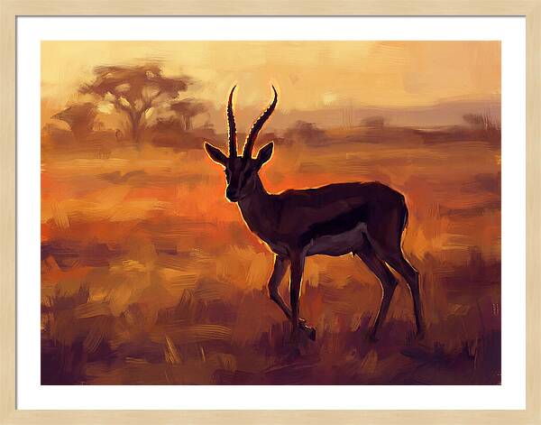 Thomson Gazelle At Dusk