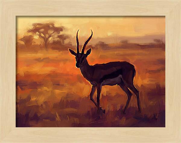 Thomson Gazelle At Dusk
