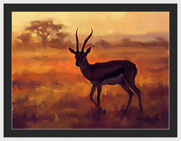Thomson Gazelle At Dusk