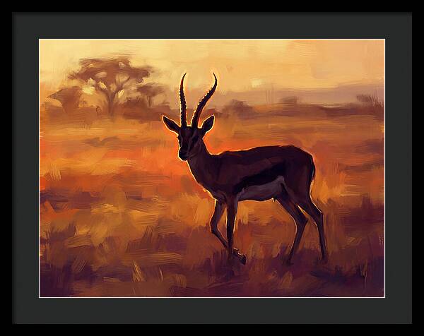 Thomson Gazelle At Dusk