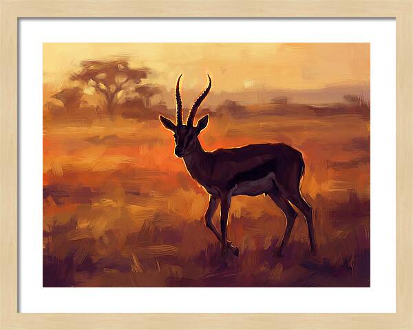 Thomson Gazelle At Dusk