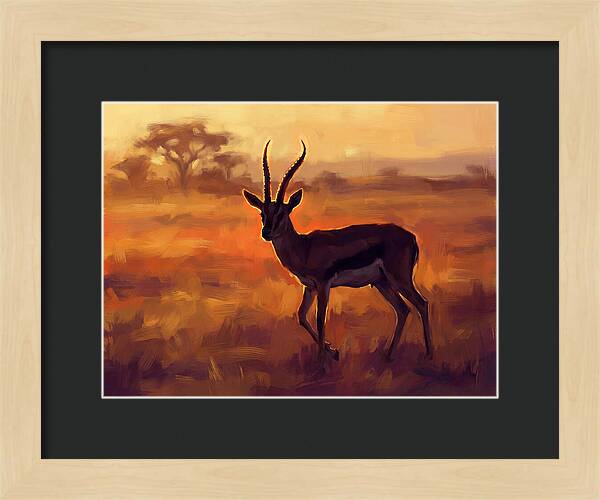 Thomson Gazelle At Dusk