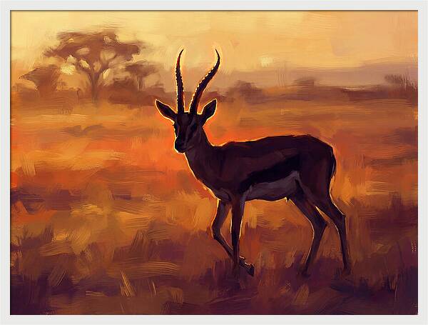 Thomson Gazelle At Dusk