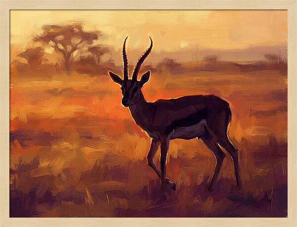 Thomson Gazelle At Dusk