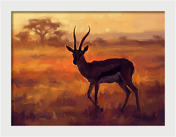 Thomson Gazelle At Dusk