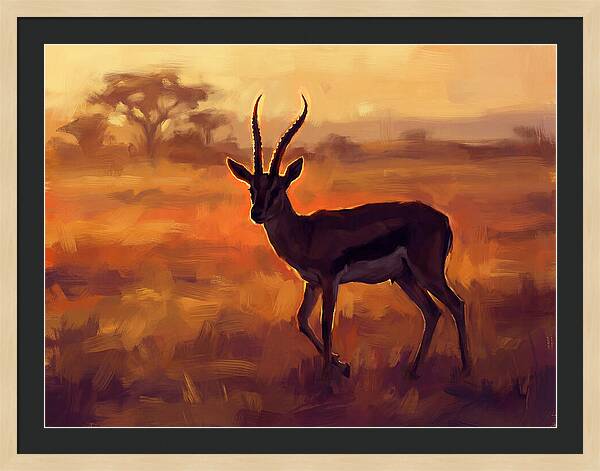 Thomson Gazelle At Dusk