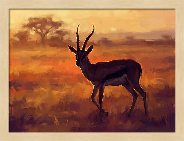 Thomson Gazelle At Dusk