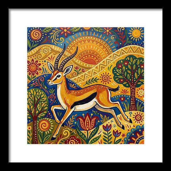 Thomson Gazelle In Vibrant Landscape