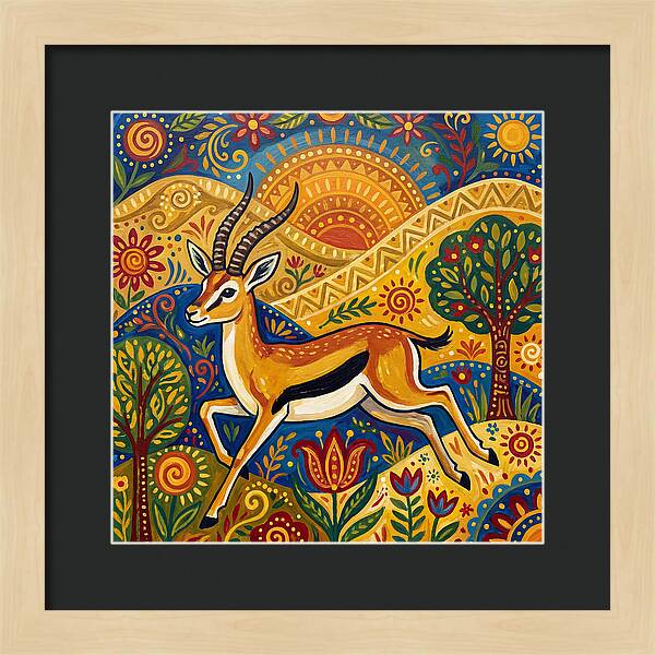 Thomson Gazelle In Vibrant Landscape