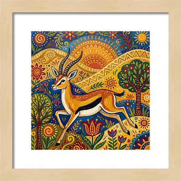 Thomson Gazelle In Vibrant Landscape