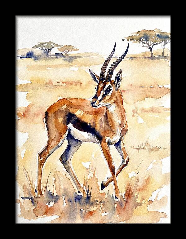 Thomson Gazelle In Watercolor
