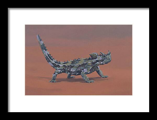 Thorny Devil Lizard In Desert Sand