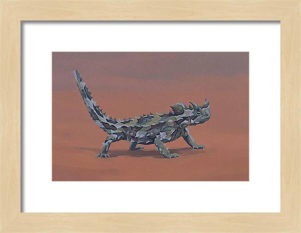 Thorny Devil Lizard In Desert Sand
