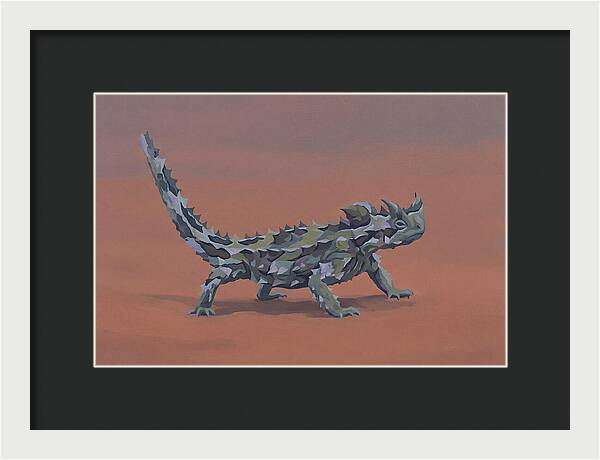 Thorny Devil Lizard In Desert Sand
