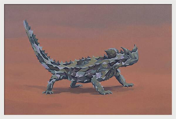 Thorny Devil Lizard In Desert Sand