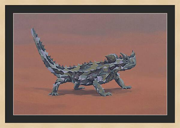 Thorny Devil Lizard In Desert Sand