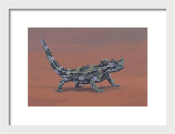 Thorny Devil Lizard In Desert Sand
