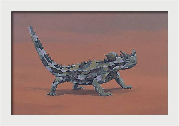 Thorny Devil Lizard In Desert Sand