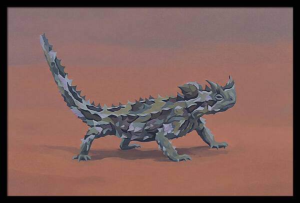 Thorny Devil Lizard In Desert Sand